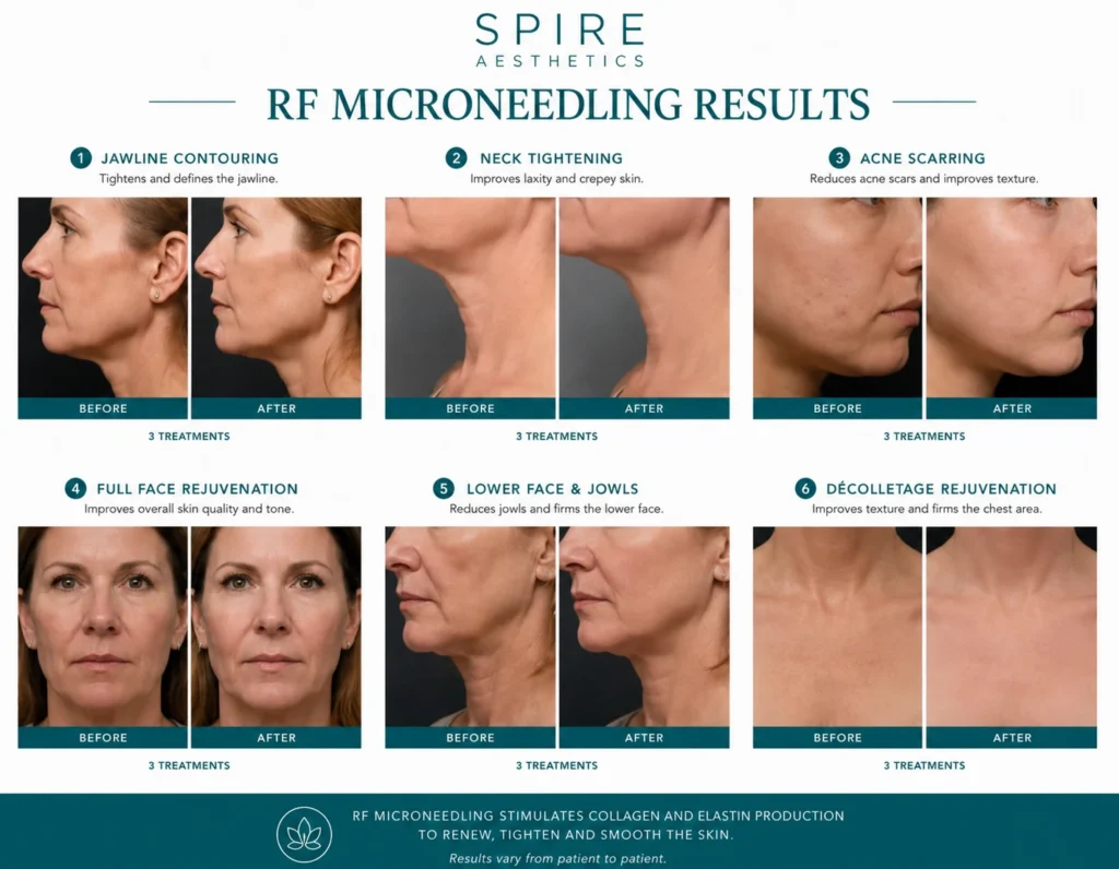 RF Microneedling Skin tightening Wolverhampton results