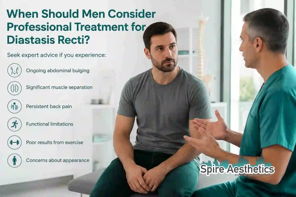 When Should Men Consider Professional Treatment for Diastasis Recti Wolverhampton?