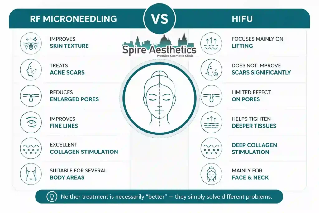 RF Microneedling vs HIFU: Which Treatment Gives Better Results Wolverhampton?